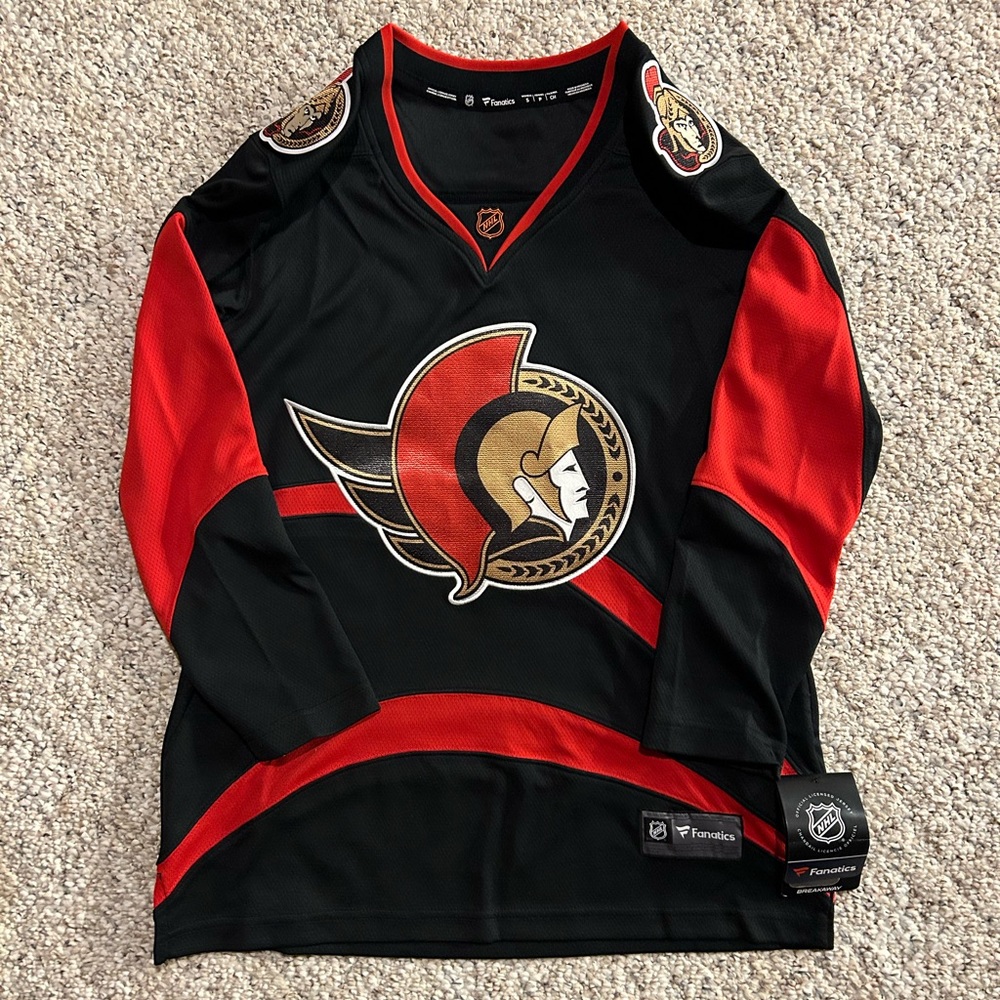 New Ottawa Senators Reverse Retro Women’s Fanatics Jersey Size Medium - NWT
